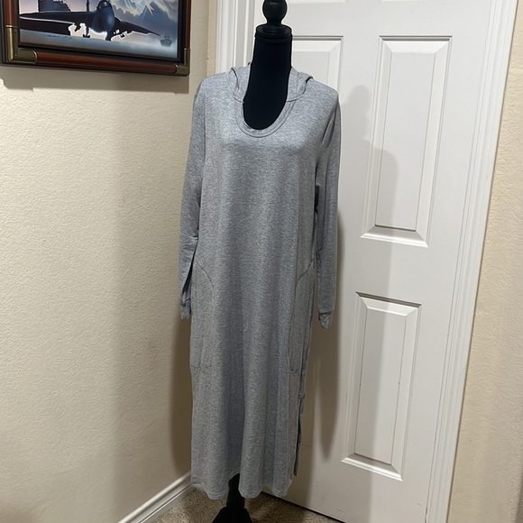JOH FRANCINE LONG SLEEVE HEATHER GRAY WOMENS DRESS, SIZE XL - Picture 4 of 9